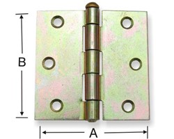 Loose Pin Hinge (With Brass Pin)