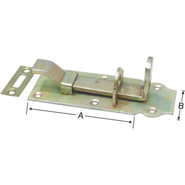 Prachi International Product Door Locking Latche Bent Type (With Locking Plate)